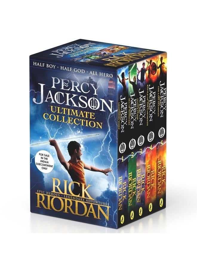RICK RIORDAN: PERCY JACKSON ULTIMATE COLLECTION – The Lightning Thief, Sea of Monsters, Titan's Curse, Battle of the Labyrinth & Last Olympian | Epic Greek Mythology Adventure Series